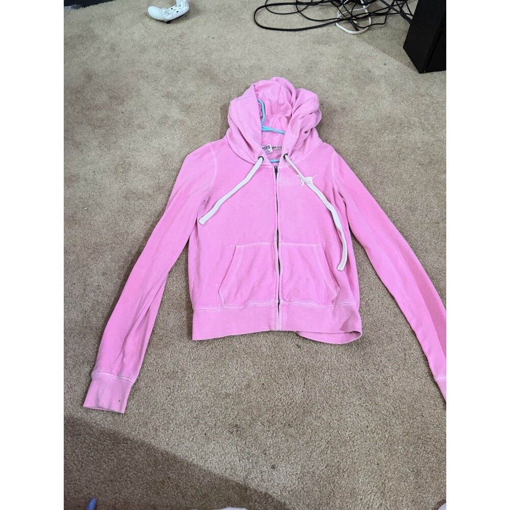 Womens Victorias Secret PINK Zip Up Hoodie Medium